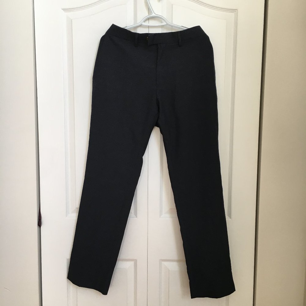 Kenneth Cole Reaction Men's Gray Pinstripe Slacks Dress Pants 36x 32